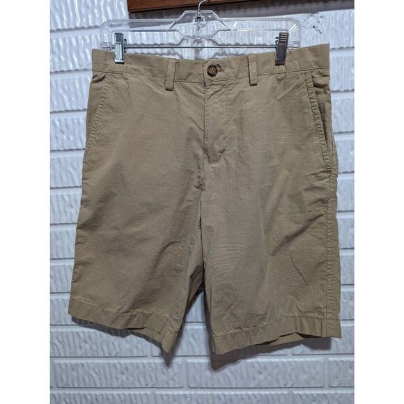 Tommy Hilfiger Men's Tan Classic Fit High-Rise Flat Front Chino Shorts Size 32 - Picture 1 of 7